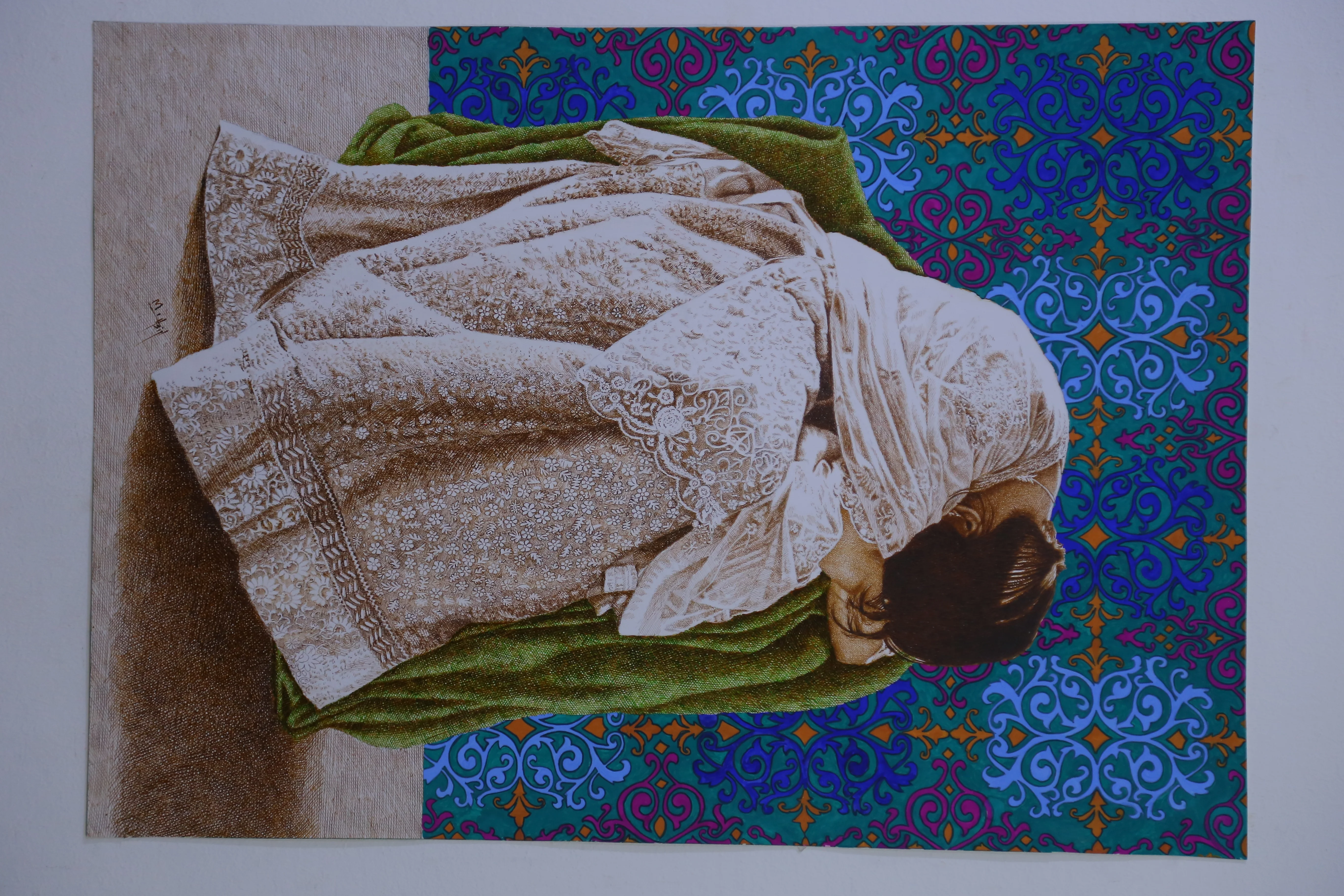 Master piece pen and ink artwork by Asif Ghayaz